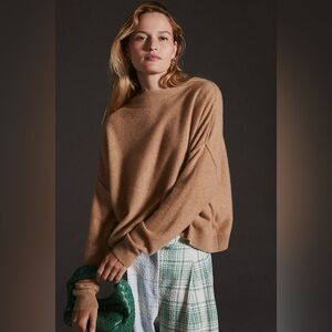Anthropologie Pilcro Alani Cashmere Mock Neck Sweater Size XS